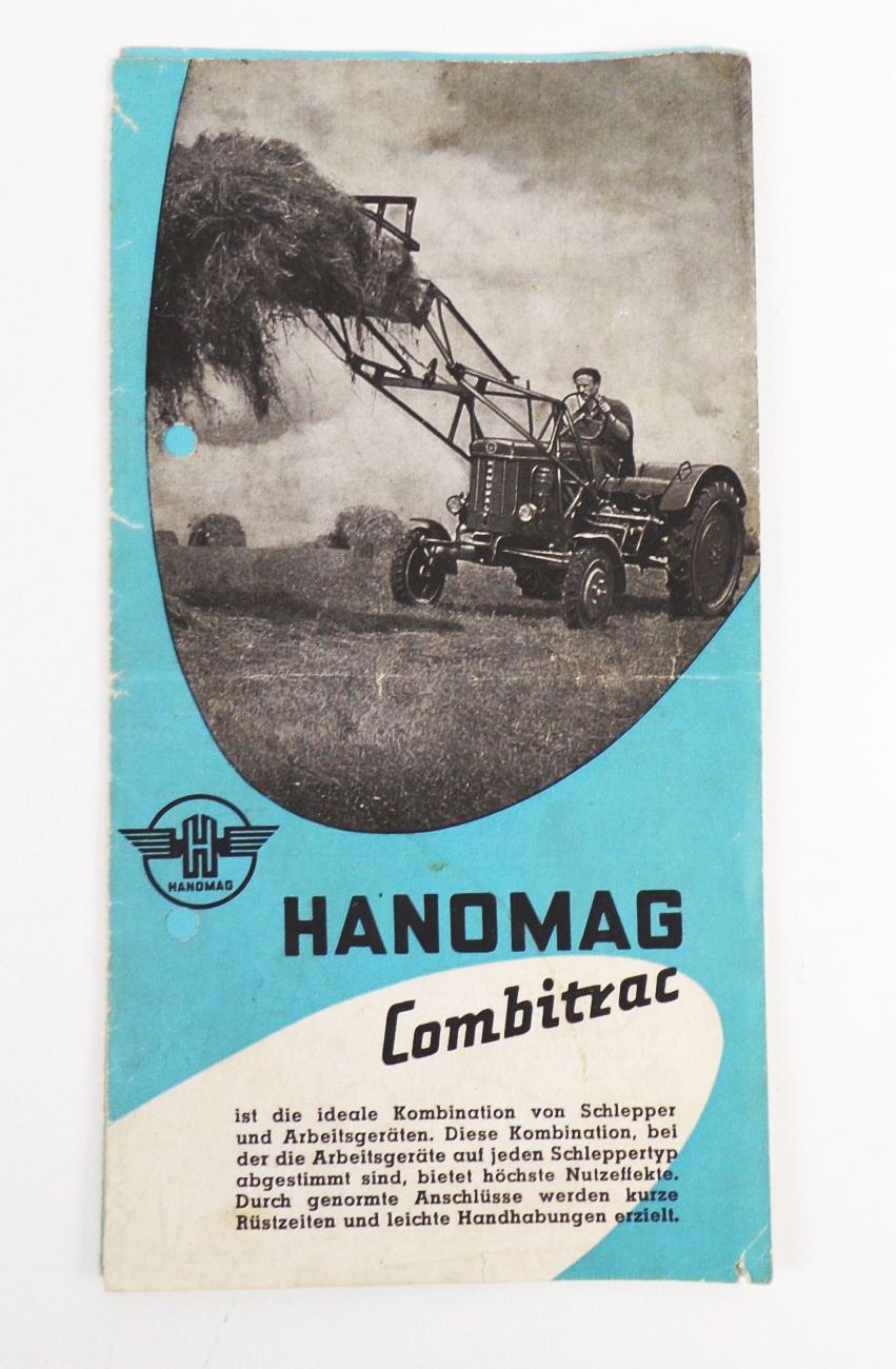 Altes Prospekt Hanomag Combitrac Traktor Schlepper