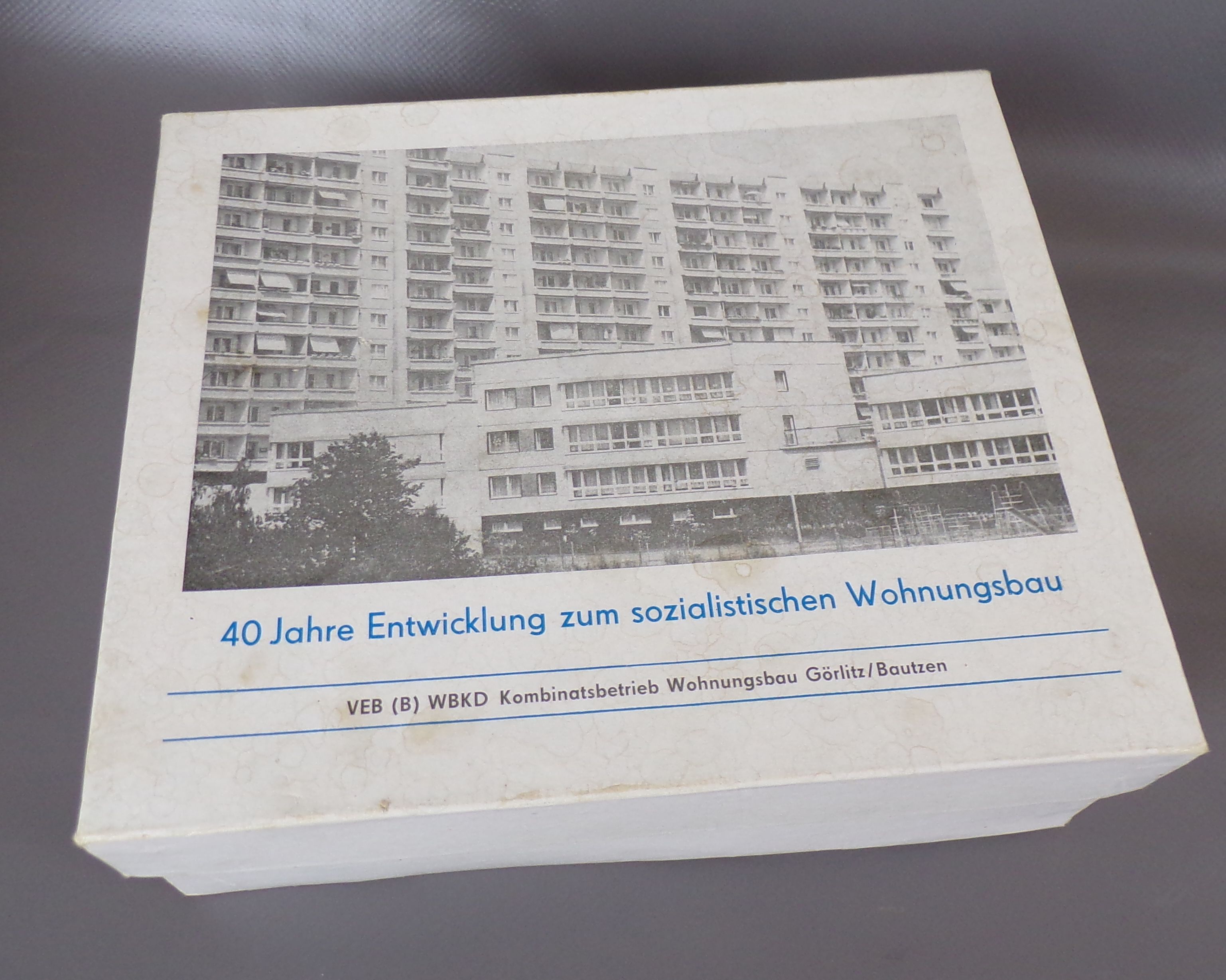 Andenken 40 Jahre Entwicklung sozialistischer Wohnungsbau Gläser Set Görlitz