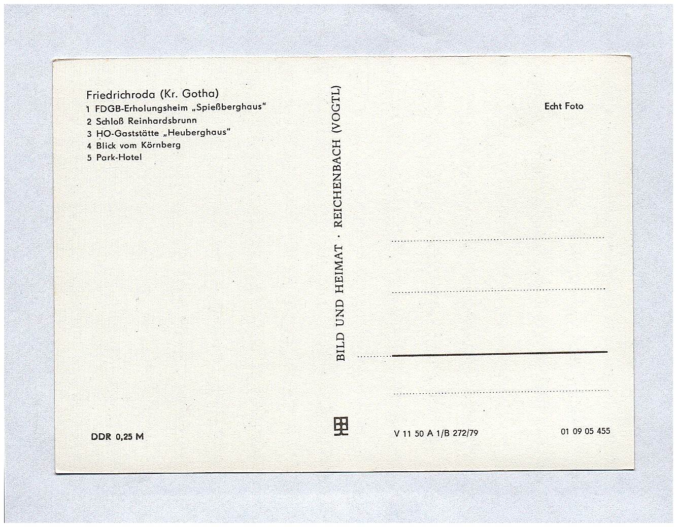 Ak Friedrichroda DDR FDGB Erholungsheim Spießberghaus Schloß HO Gaststätte Park Hotel Echtfoto Ak Friedrichroda DDR FDGB Erholungsheim Spießberghaus Schloß HO Gaststätte Park Hotel Echtfoto