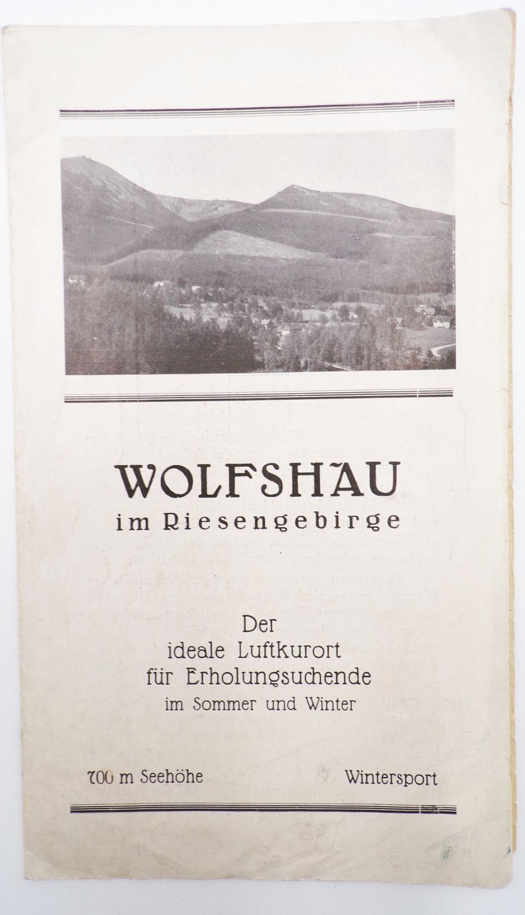 Prospekt Wolfshau im Riesengebirge um 1930 Schlesien