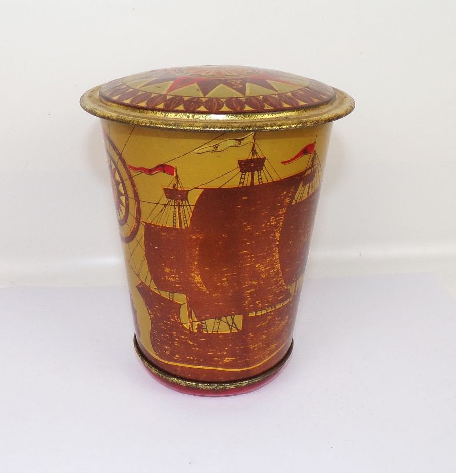 DDR Kaffeedose Mona Blechdose Büchse Röstkaffee VEB Kaffee und Tee Radebeul