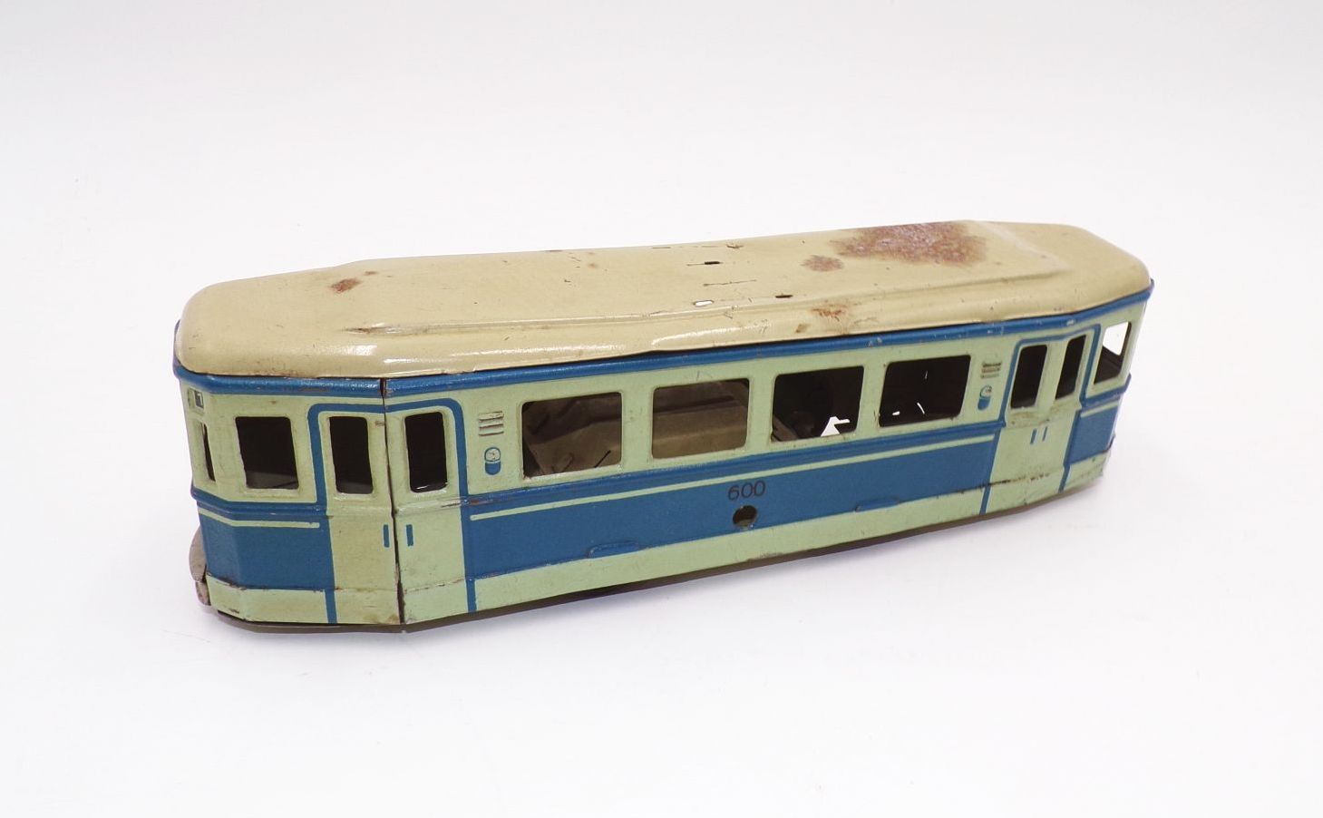 Alte Straßenbahn Blechspielzeug MSB um 1950 1960 DDR Alte Straßenbahn Blechspielzeug MSB um 1950 1960 DDR