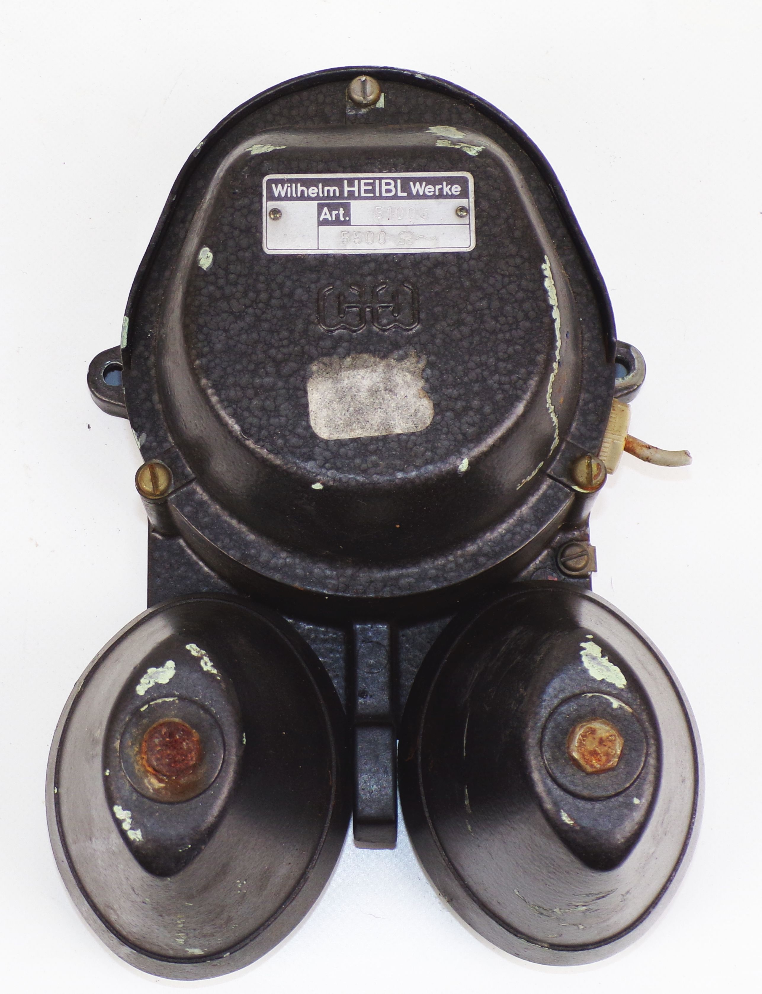 Alte Heibl Klingel Läute Glocke 5000 Ohm Werkstattklingel Schulklingel Industriedesign Alte Heibl Klingel Läute Glocke 5000 Ohm Werkstattklingel Schulklingel Industriedesign