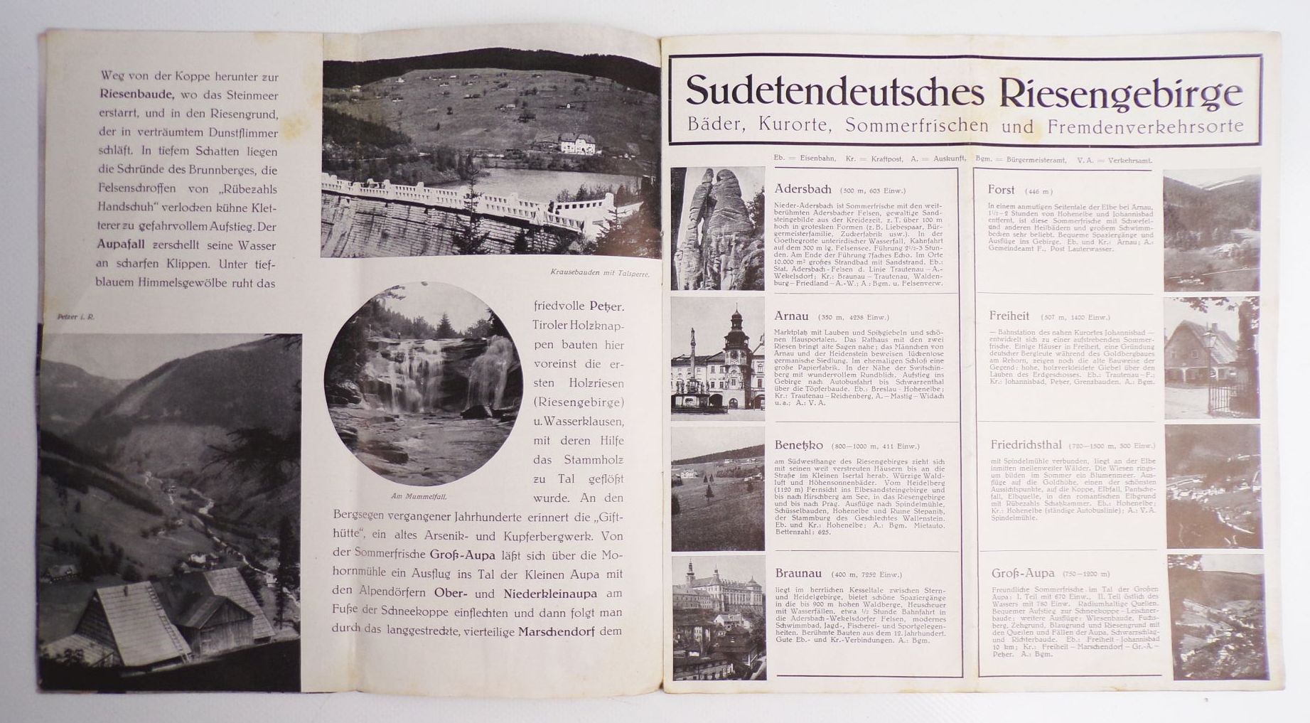 Sudetendeutsches Riesengebirge 1939 Reiseprospekt Sudetendeutsches Riesengebirge 1939 Reiseprospekt