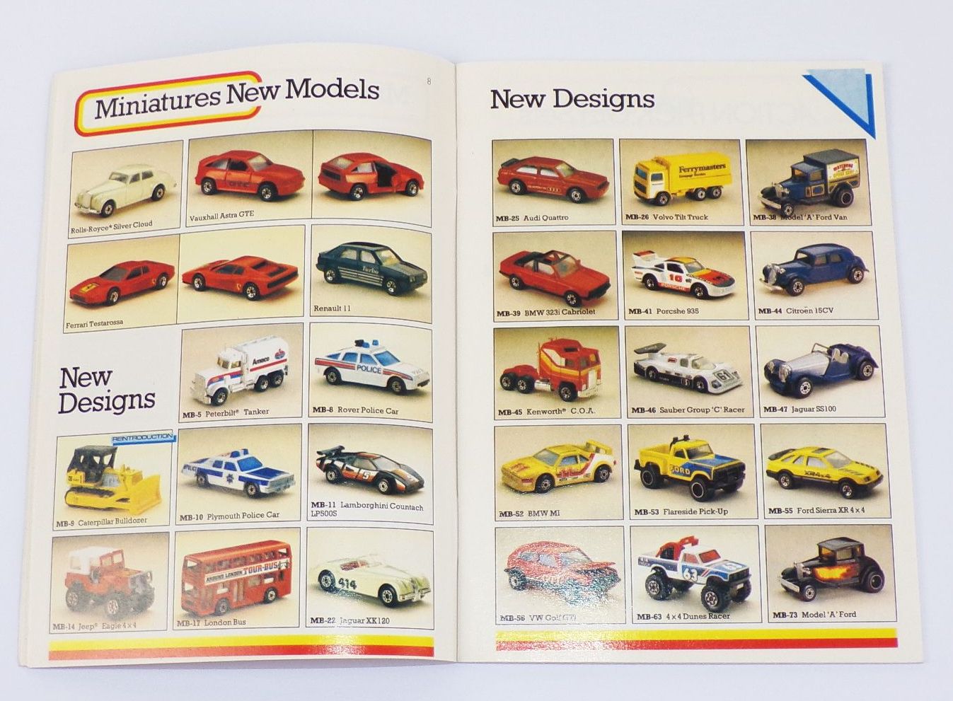 Matchbox Katalog 1986 Autos 