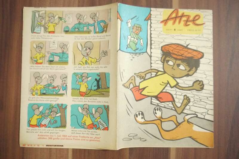 Atze Heft 6 Pluto und das Geländespiel 1965 Heft 6 DDR Comic