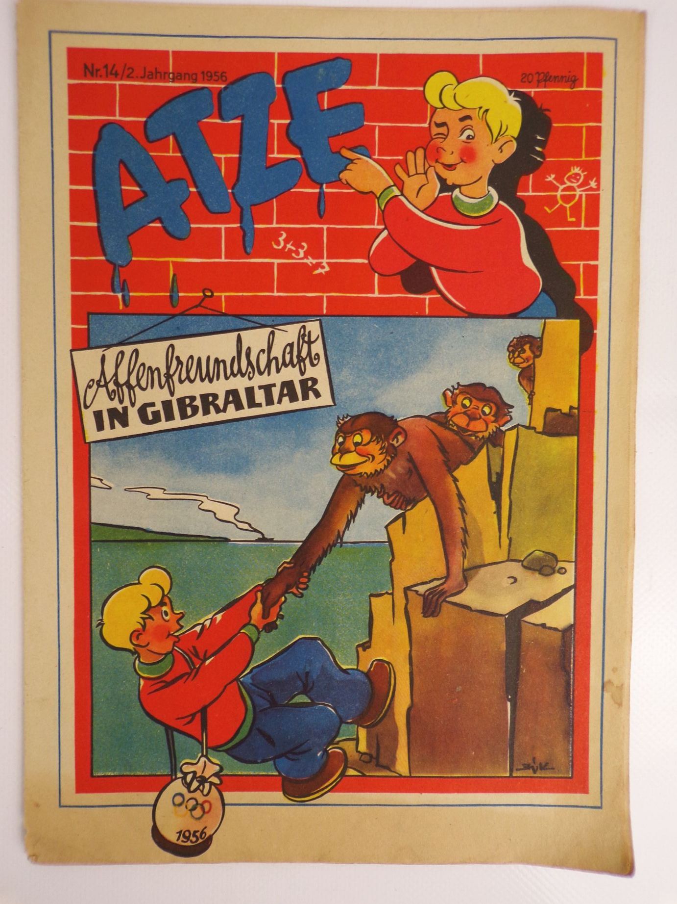 Atze Zeitschrift 14 von 1956 Junge Welt Kaukasus Handelsmarine 