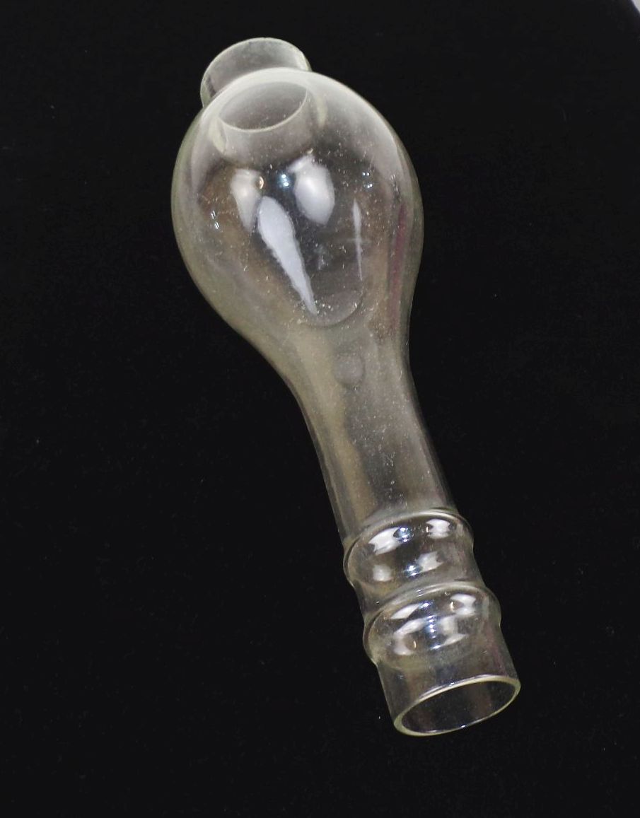 Altes Glaszylinder Aufnahme 40 mm Öllampe Petroleumlampe Brenner Ersatzglas