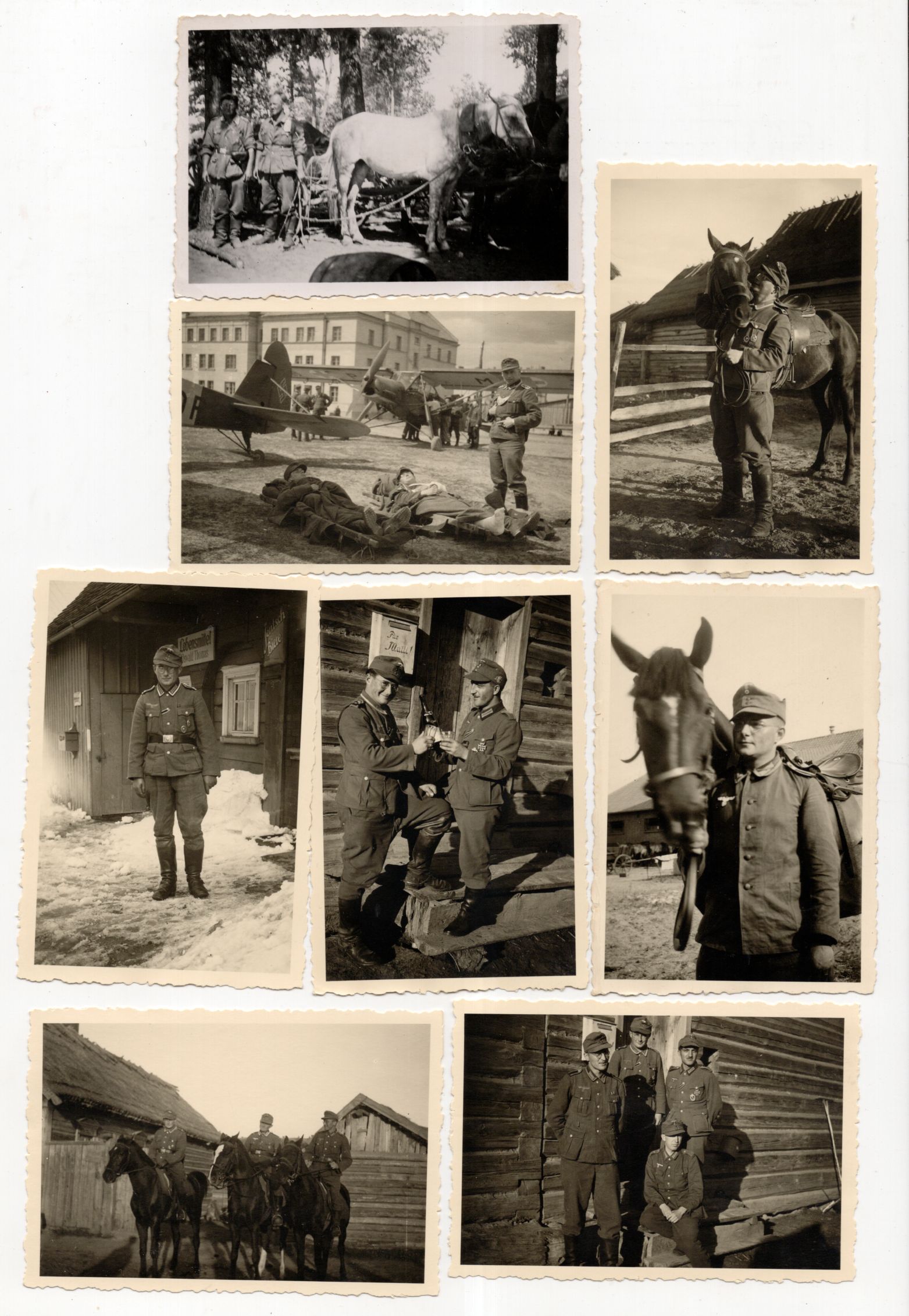 Foto Konvolut Gebirgsjäger 2 Wk Abzeichen Orden Russland 