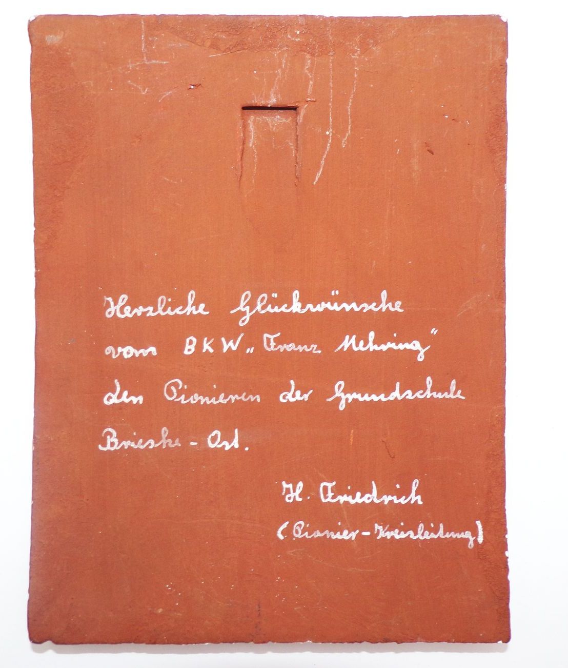 Plakette 10 Jahre Pionier Origanisation Kreis Senftenberg 1948 bis 1958 Plakette 10 Jahre Pionier Origanisation Kreis Senftenberg 1948 bis 1958