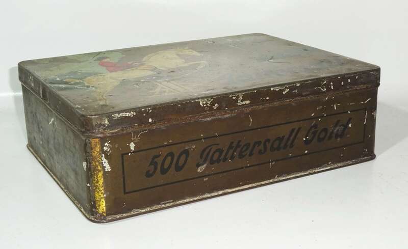 Tattersall Blechdose 500er XXL Engelhardt Cigaretten Zigaretten Alt