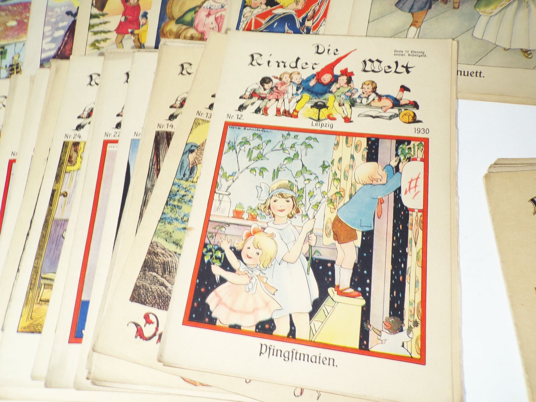 Die Kinderwelt Kinderzeitung 1930 bis 1937 Konvolut