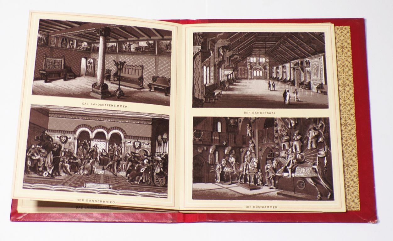 Die Wartburg und Umgebung um 1890 Leporello Bildband 