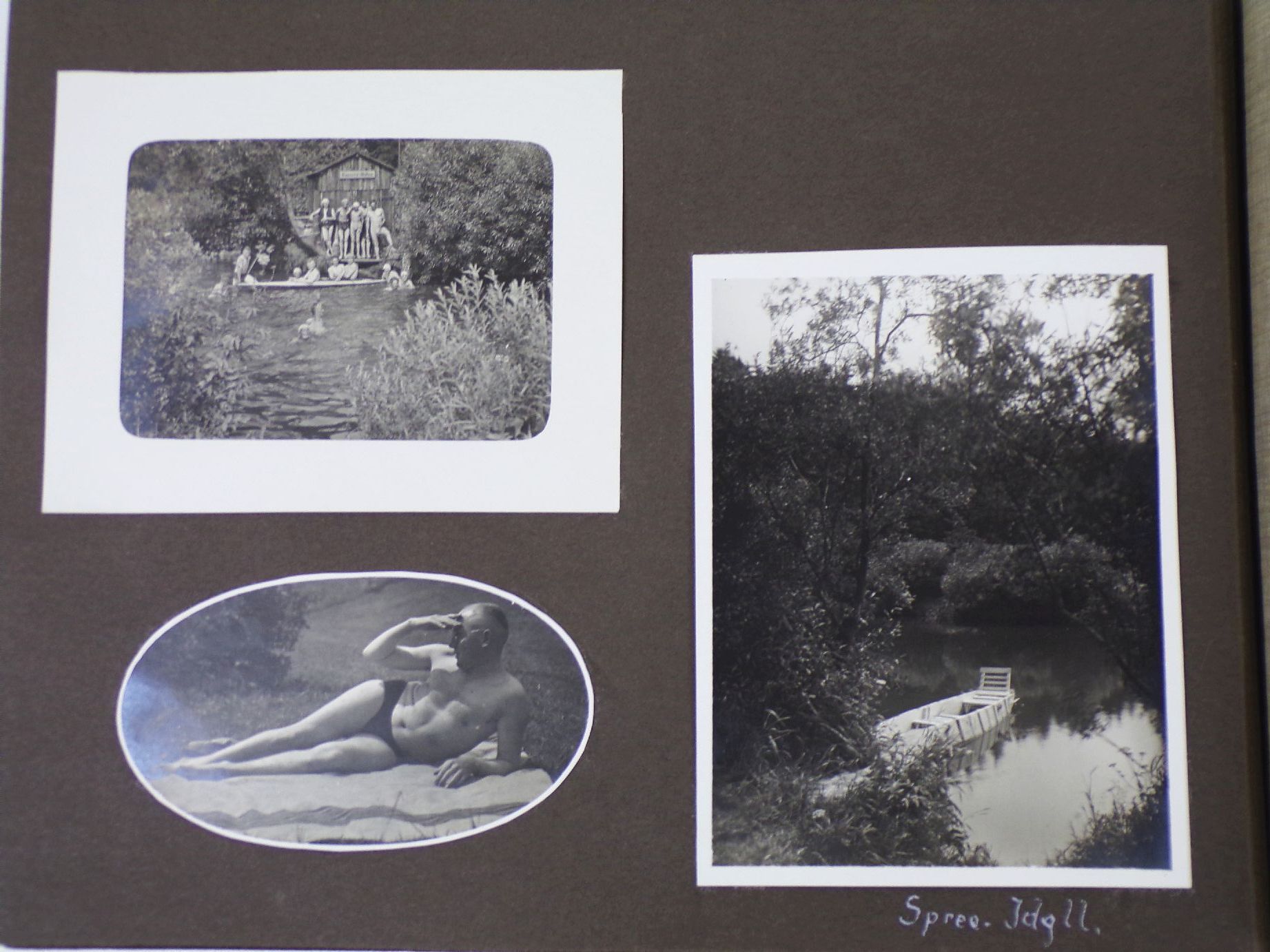 Altes Fotoalbum Bautzen Maler beim malen Löbau Stolpen Schurig Baude Spree 