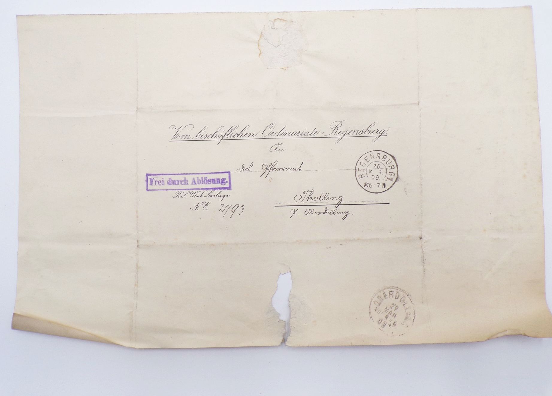 Vorphila Nachlass Bayern Regensburg Ingolstadt Stempel