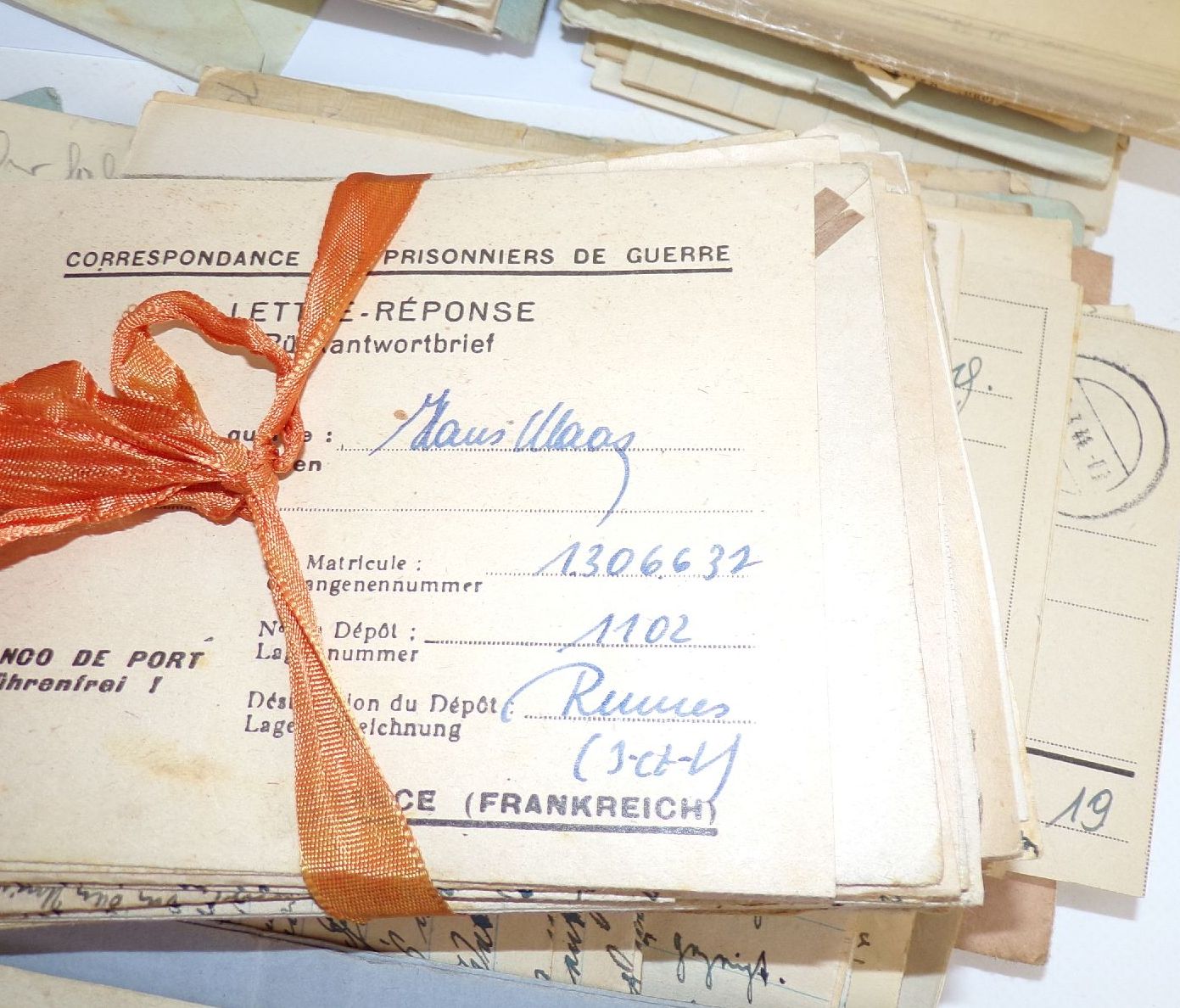 Feldpost Nachlass 19 Panzer Division Luftwaffe Estland Kriegsgefangenschaft Briefe Konvolut