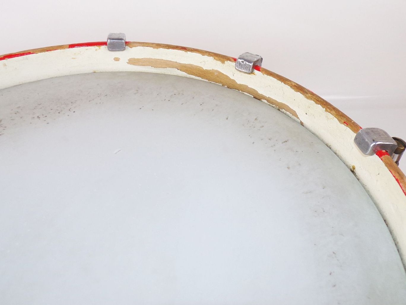 Alte Trommel Marschtrommel mit drumsticks Vintage Musikinstrument Drums