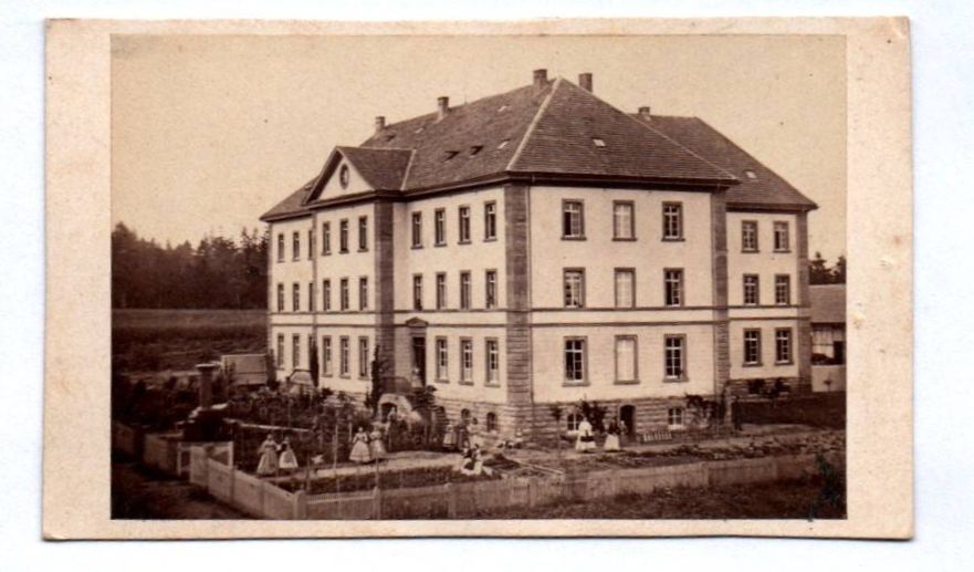 CDV Foto Königsfeld Mädchen Anstalt um 1870 CDV Foto Königsfeld Mädchen Anstalt um 1870