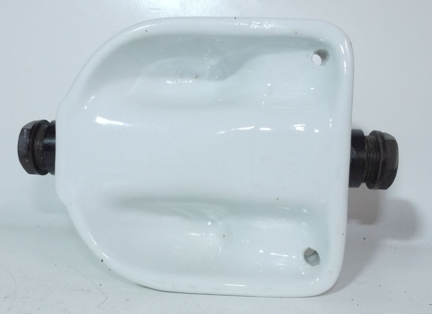 Alte Kugellampe Glas Weiß Außenleuchte E27 Art Deco schräg