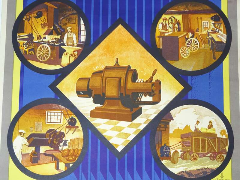 Plakat Elektromotoren Röge Chemnitz Jentsch Seifhennersdorf Härtling 1930er