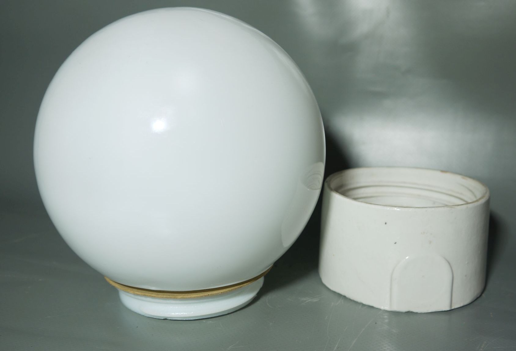 Alte Glaslampe Kugelleuchte Bauhaus Vintage Deko