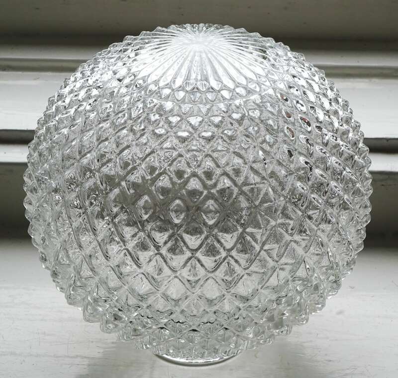 Vintage Lampenschirm Ersatzglas Glas 70er Glaskugel Ersatzschirm Glaselement