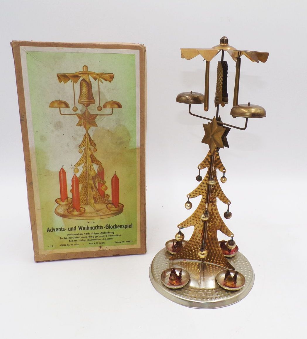 Altes Advents und Weihnachten Glockenspiel DDR mit Originalkarton Altes Advents und Weihnachten Glockenspiel DDR mit Originalkarton