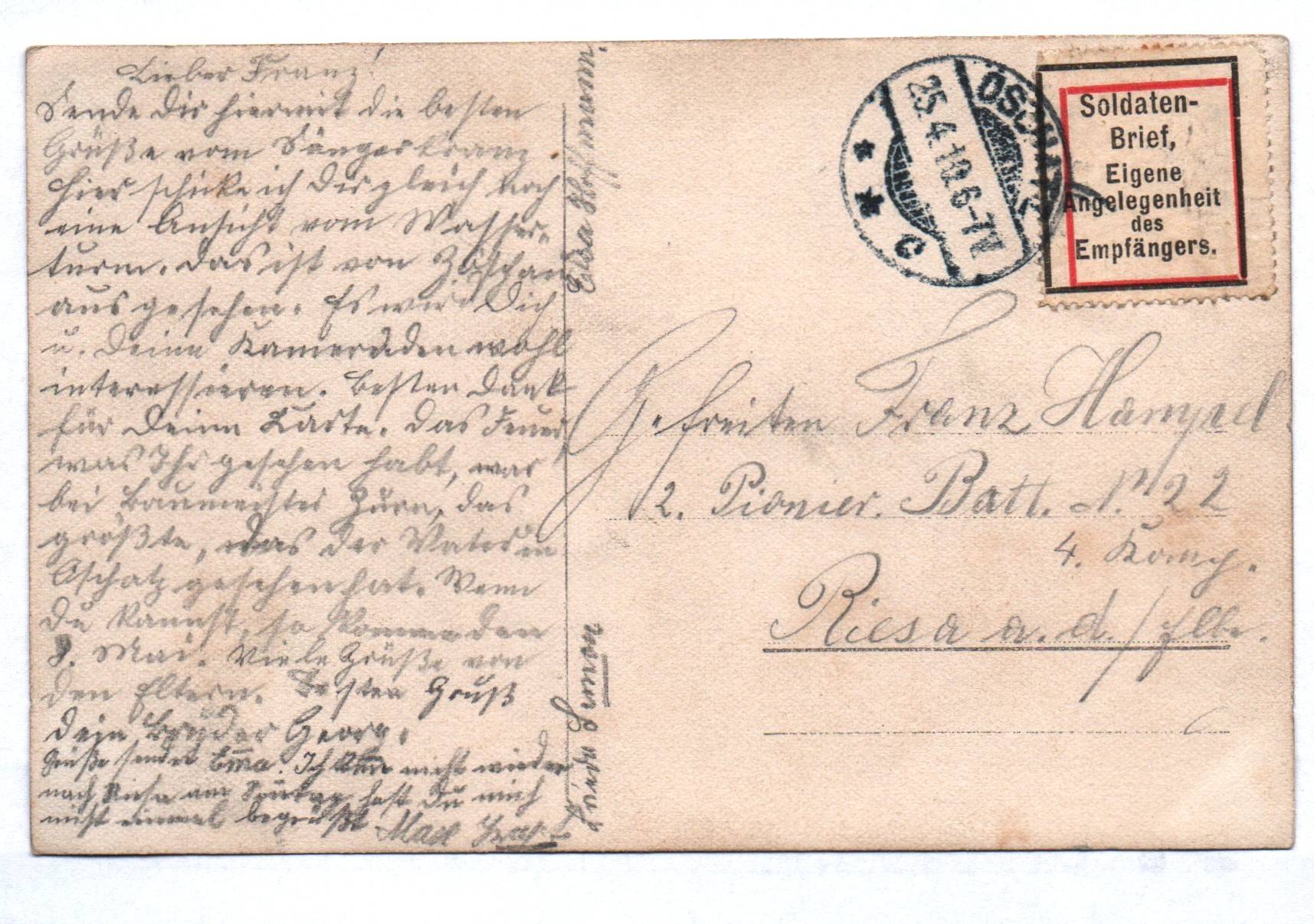 Foto Ak Oschatz eingestürzter Wasserturm 1910 Franktur Foto Ak Oschatz eingestürzter Wasserturm 1910 Franktur