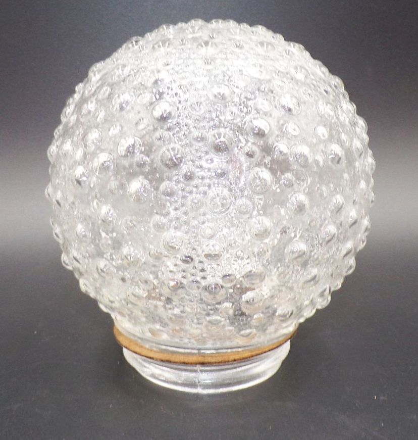 Lampenglas Bubble Pressglas Transparent Ersatzglas DDR Lampenschirm 