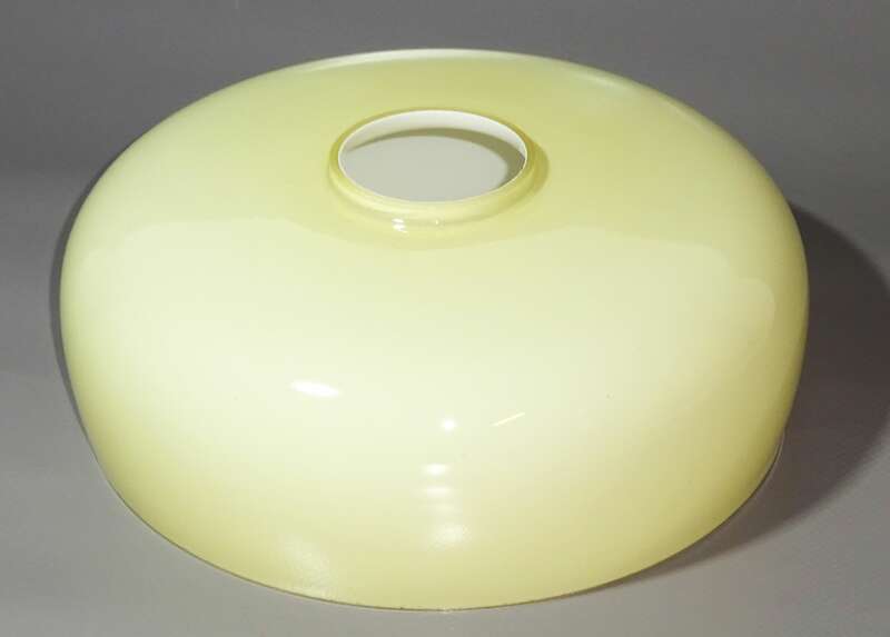 Alter Glas Lampenschirm Schale für Schalenlampe Beige Cremefarben 1940er 