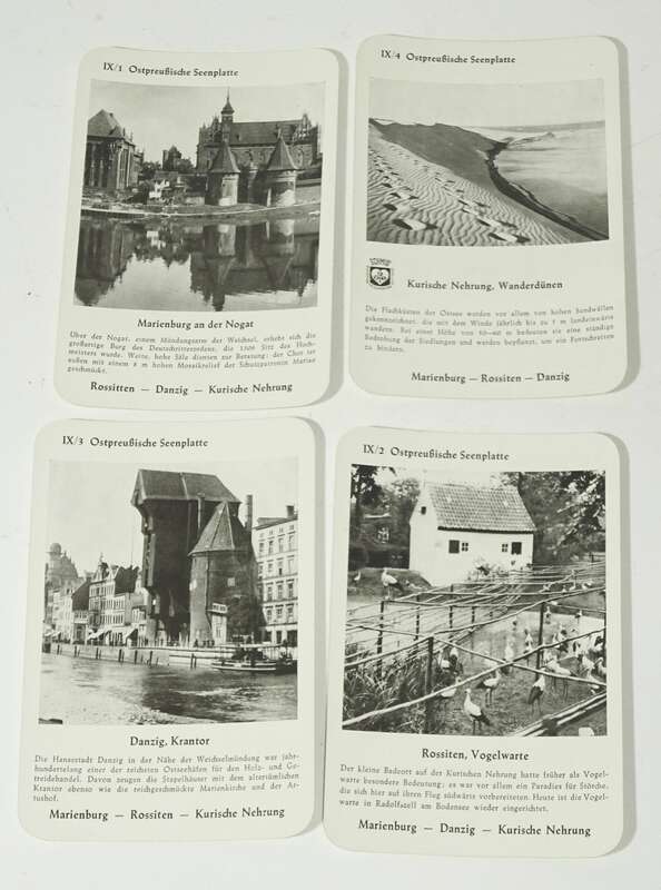 Schmid Deutschland Band II mit Ostpreußen Quartett 1930er Kartenspiel