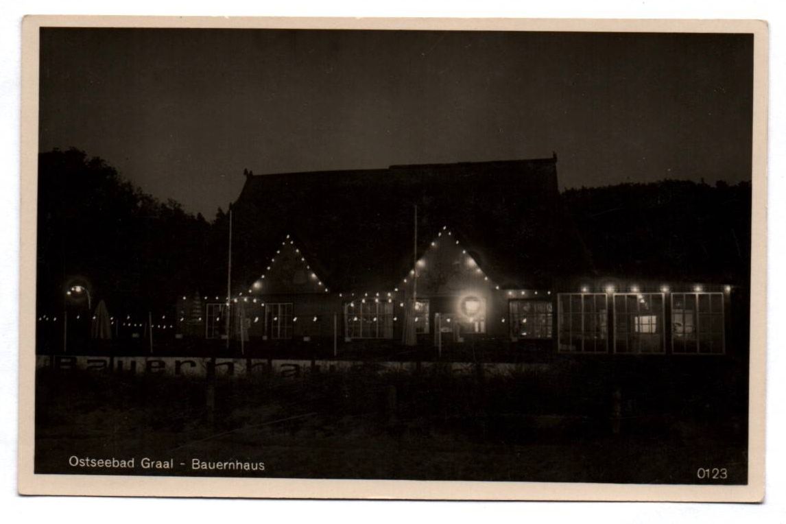 Echtfoto Ansichtskarte Ostseebad Graal Bauernhaus 1930er 