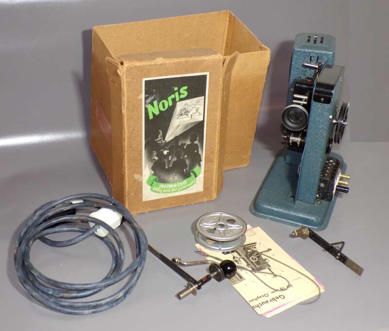 Noris Filmprojektor Heimkino Originalkarton 16 mm Vintage 