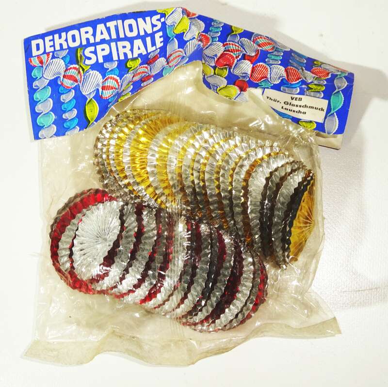 Dekorations Spirale OVP DDR Fasching Deko Karneval Sylvester Partydekoration