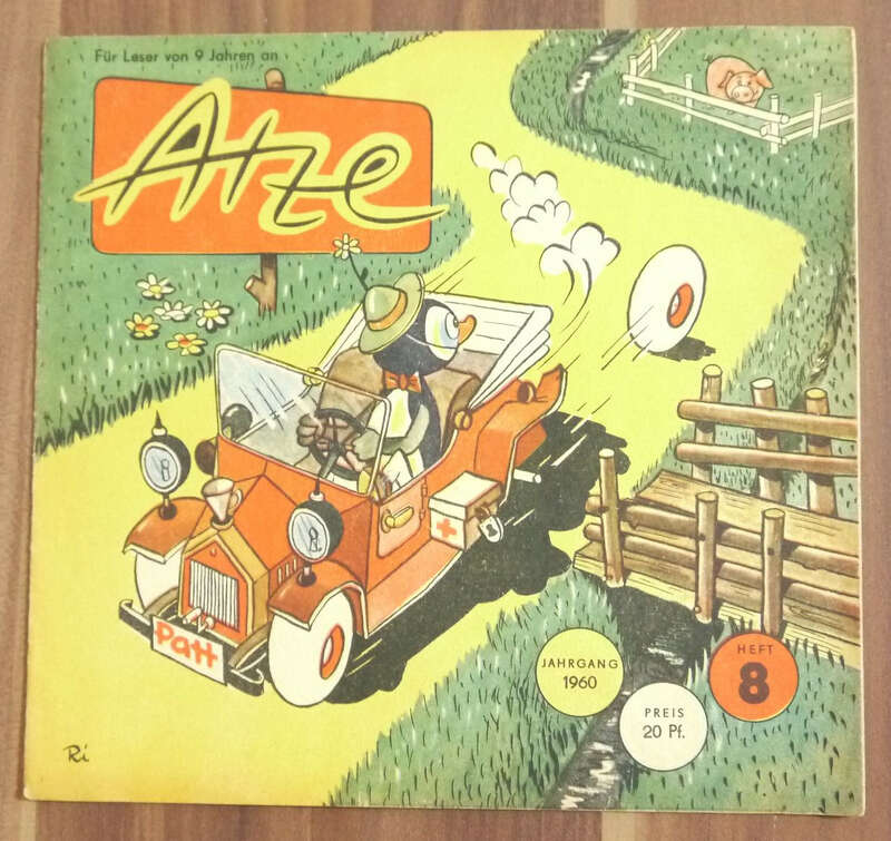 Atze Heft 8 Jahrgang 1960 Vom Bambusflugzeug zur Rakete DDR Comic