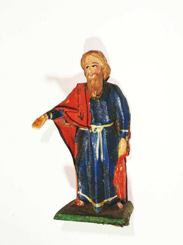 Grulich Krippenfigur Maria Josef Jesuskind Esel Kuh Weihnachten 