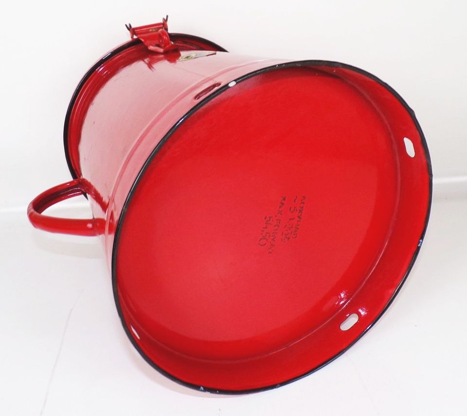 Alter Emaille Behälter Zwiebeltopf Vorratsbehälter Rot Vintage Alter Emaille Behälter Zwiebeltopf Vorratsbehälter Rot Vintage