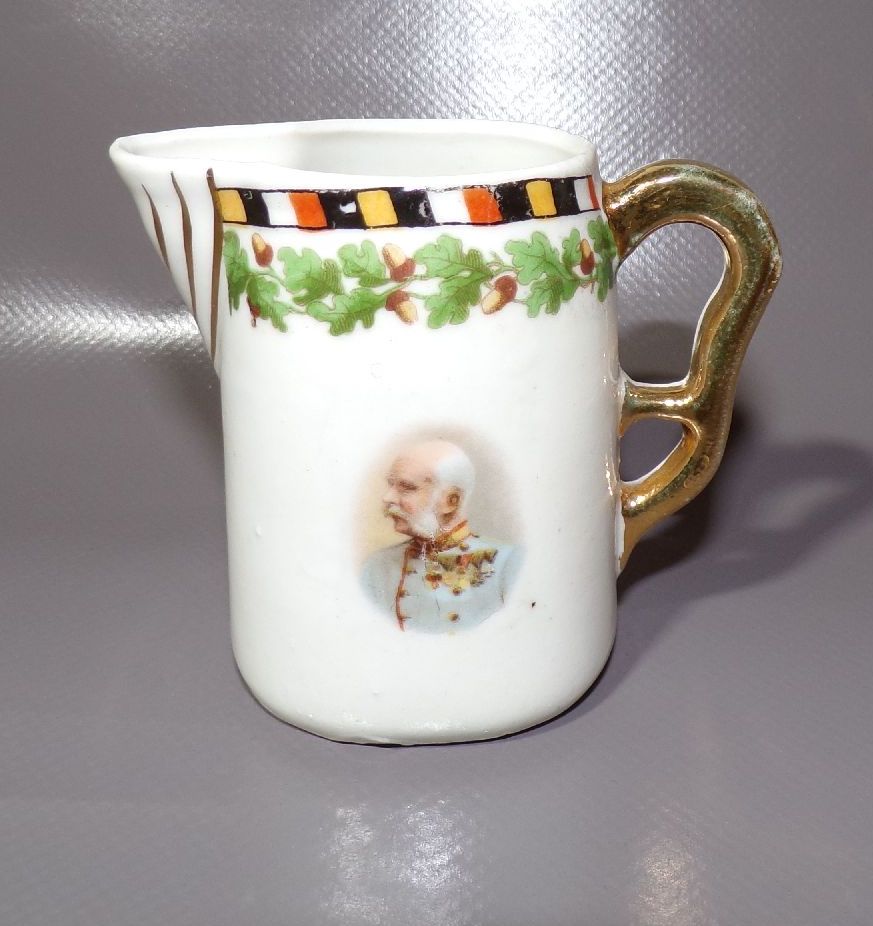 Patriotisches Porzellan Service Kaiser Wilhelm Kaiserreich Mokkaservice 1 Wk 