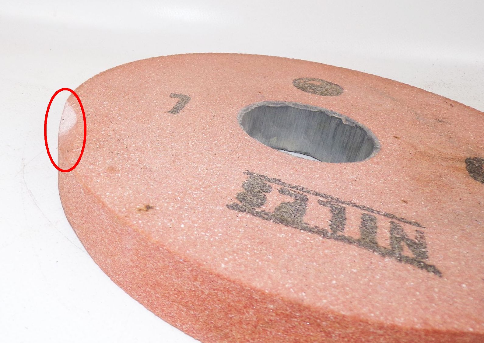 Niles Schleifscheibe 10 L Körnung Schleifmittel D 20 cm DDR Lagerware