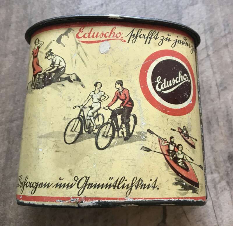 Alte Blechdose Eduscho Kaffeegrossrösterei Bremen Vintage Kaffeedose klein