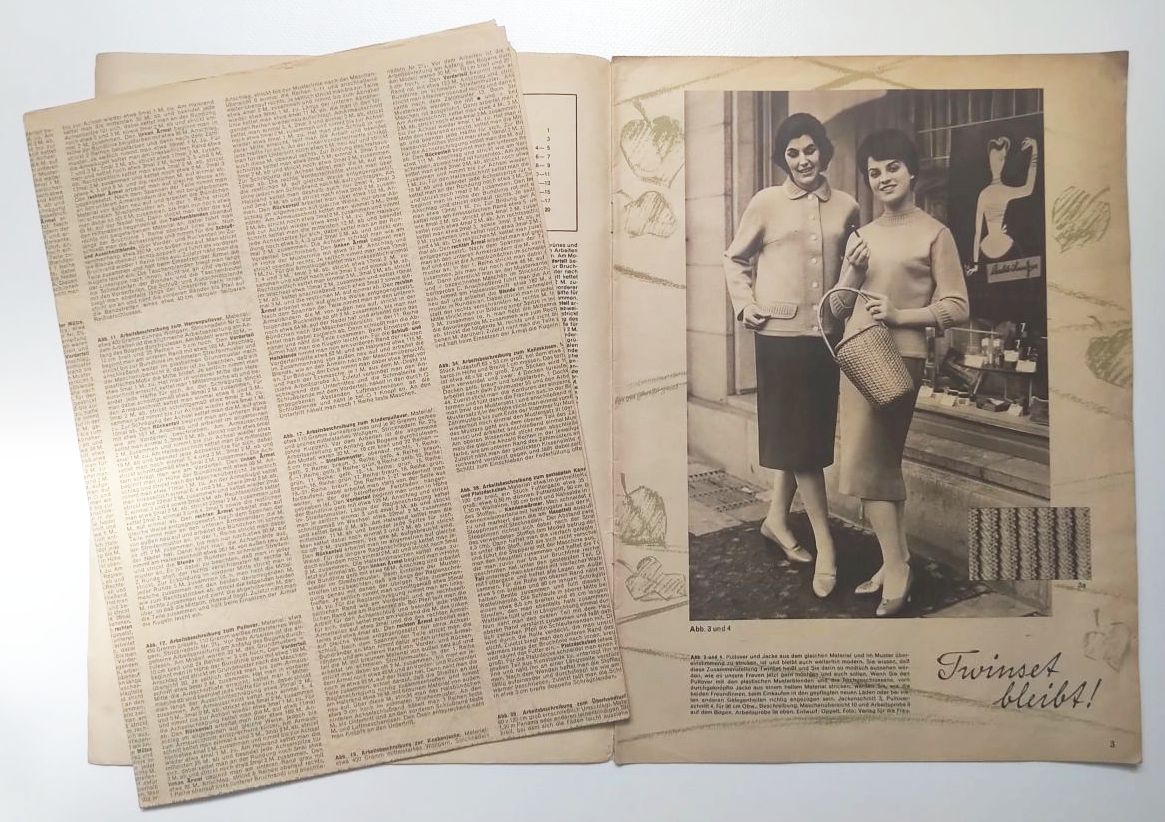 Mode Zeitschrift aus Garn und Wolle Nr 40 mit Schnittmuster