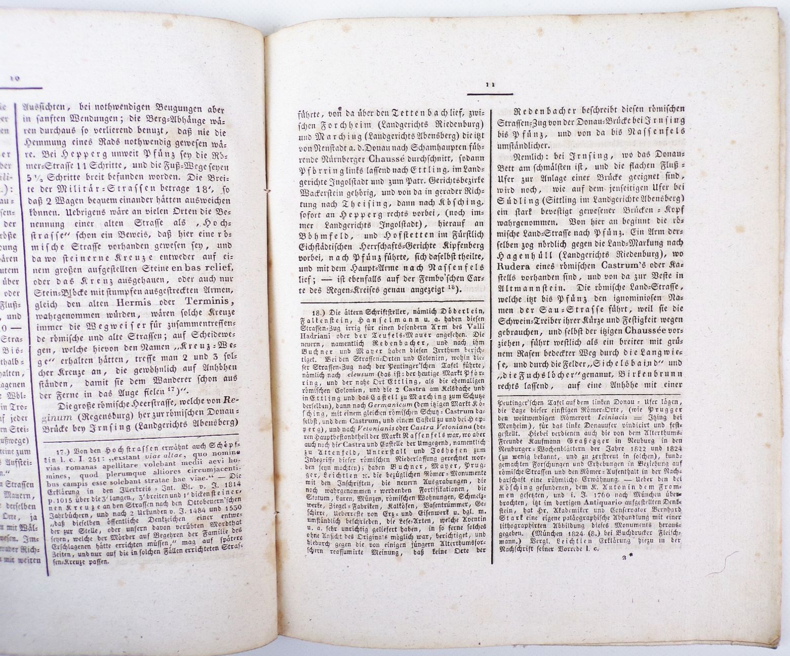 Abhandlung über das oberhalb Pfünz bei Eichstädt gefundene Römer Monument 1825