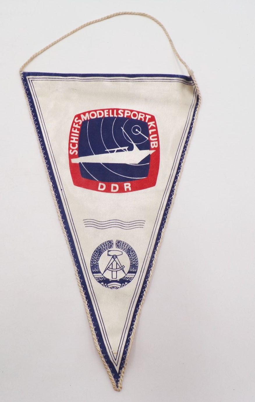 Alter Wimpel Schiffsmodellsport Klub DDR Segelschulschiff Wilhelm Pieck 