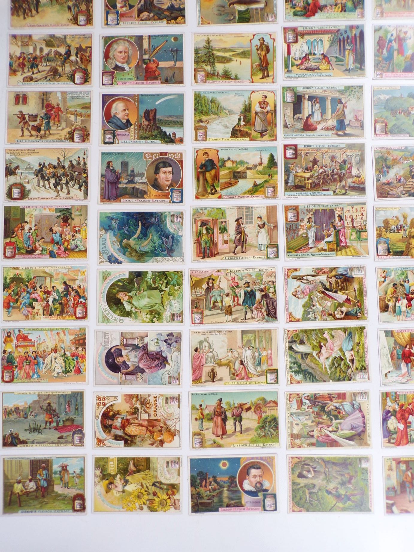 Konvolut Liebig Sammelbilder 60 Stück um 1900 