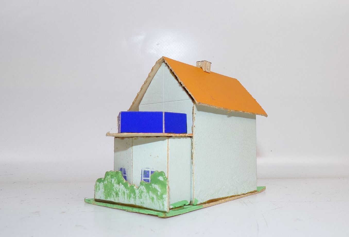 Alte Häuser aus Pappe Modellbau Modelleisenbahn 1940 1950 er OVP 