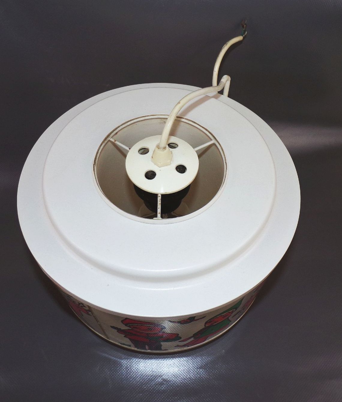 Alte Deckenleuchte Sandmann Kindermotiv E27 Retro Vintage Lampe