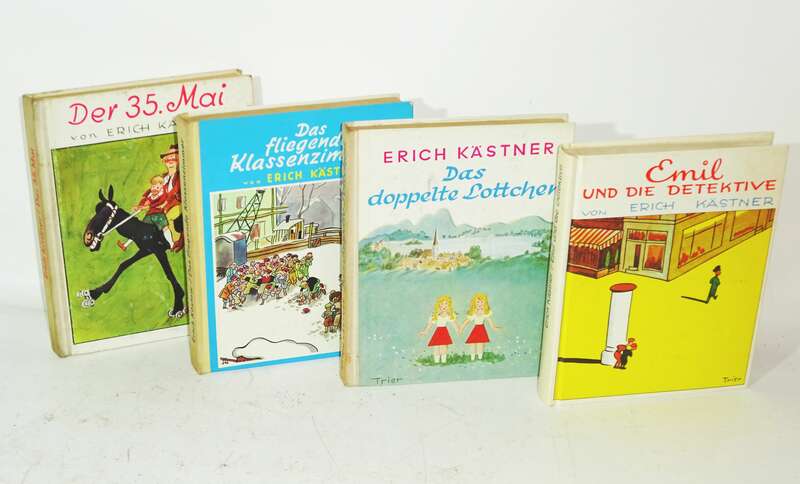 Erich Kästner Emil und die Detektive Der 35 Mai Fliegendes 4 Bücher 