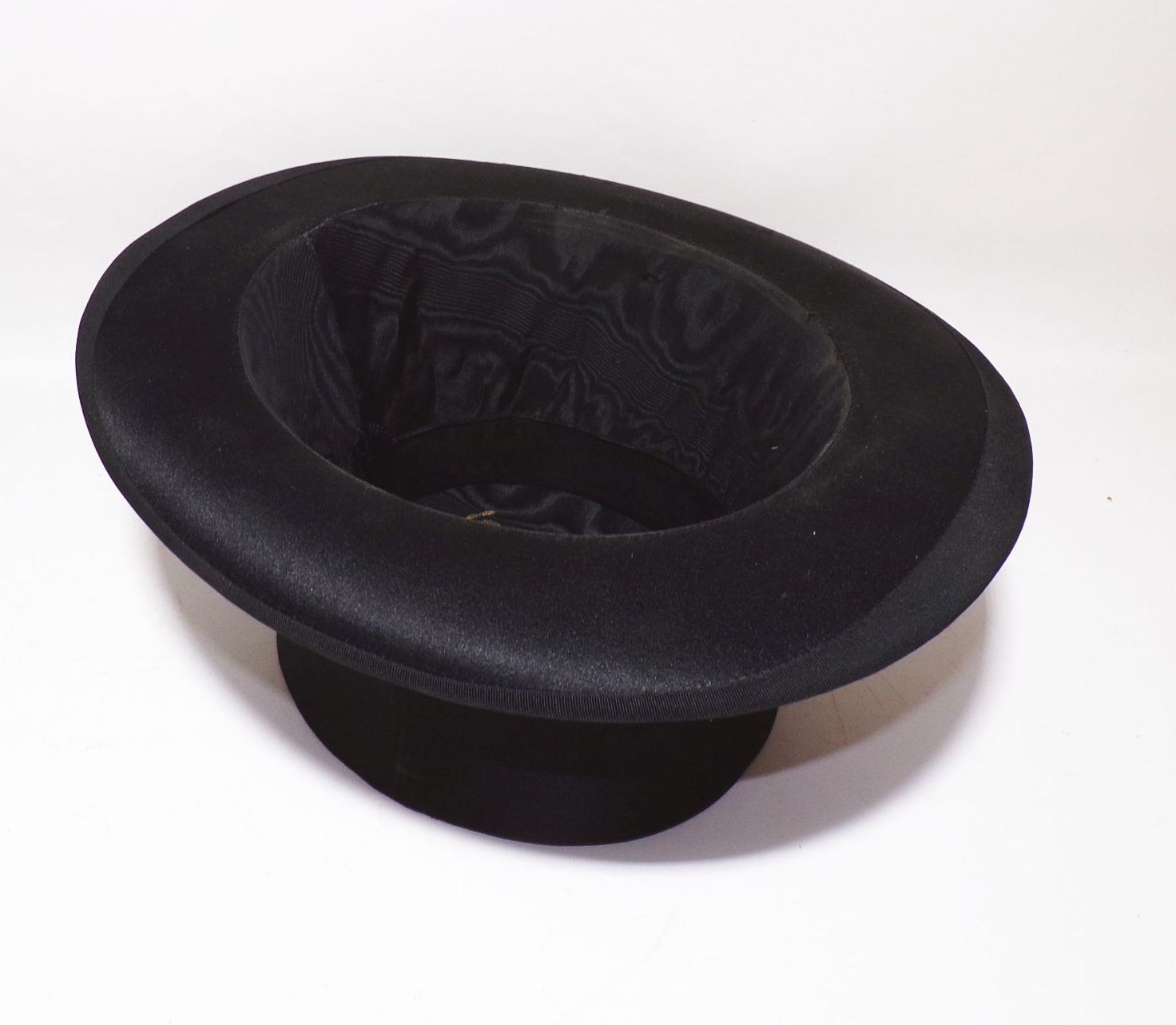 Alter Zylinder Hut Chapeau Claque Schachtel Klapphut Größe 53 vintage