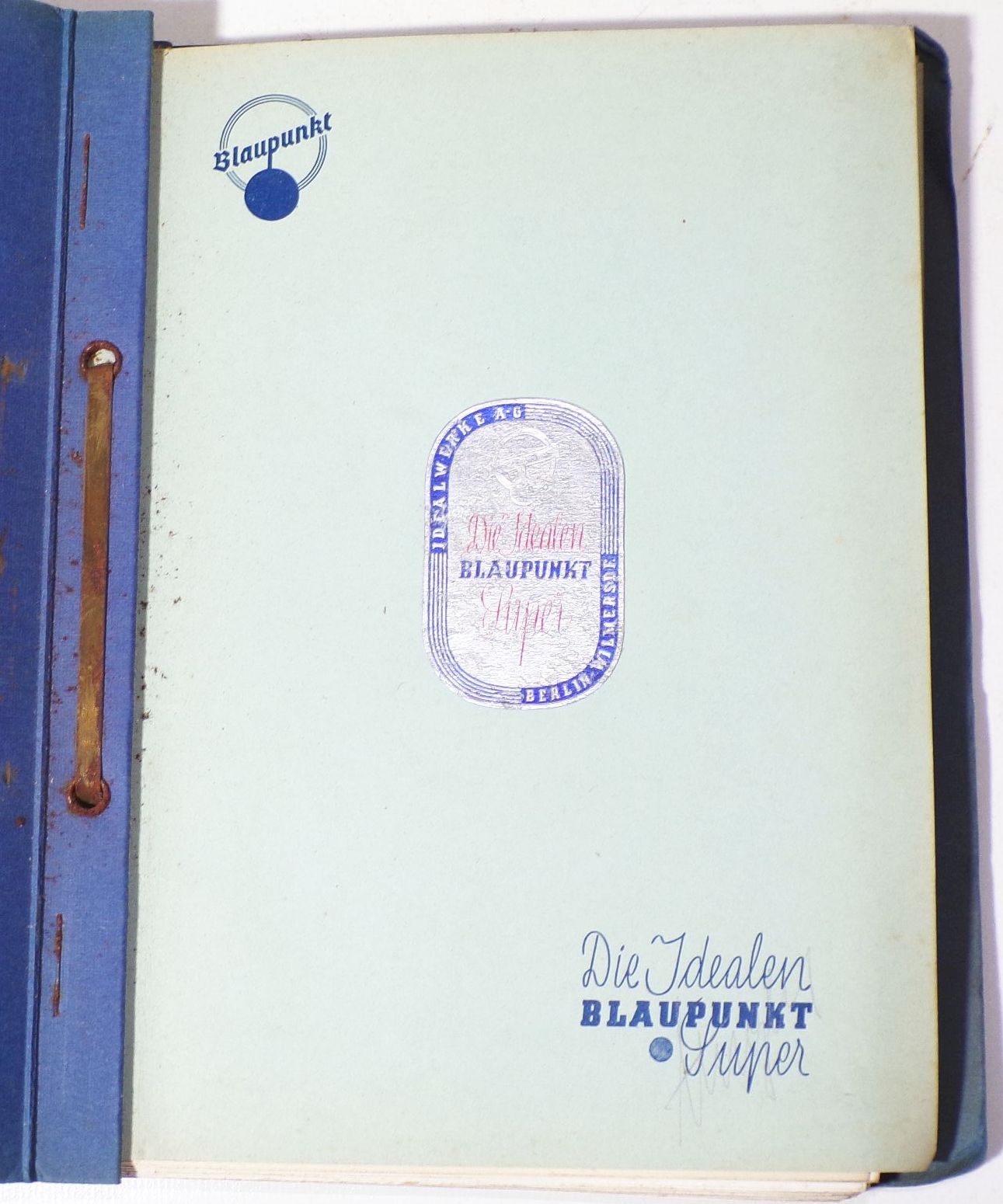 Blaupunkt Kundendienst Nr 2 Radio 1936 bis 1937 