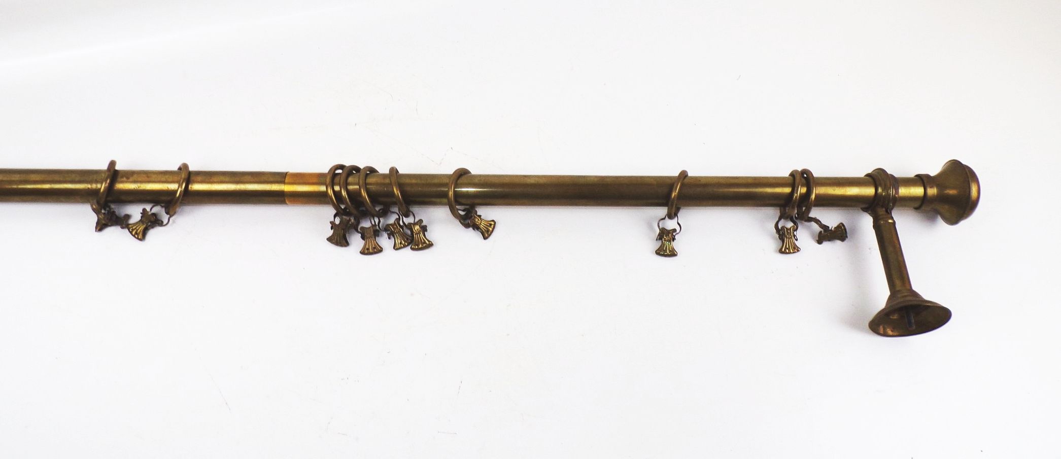 Alte Messing Gardinenstange Jugendstil Shabby vintage